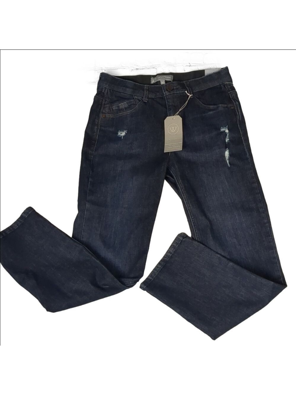 Wit & Wisdom ab technology high rise slim straight jeans size 4